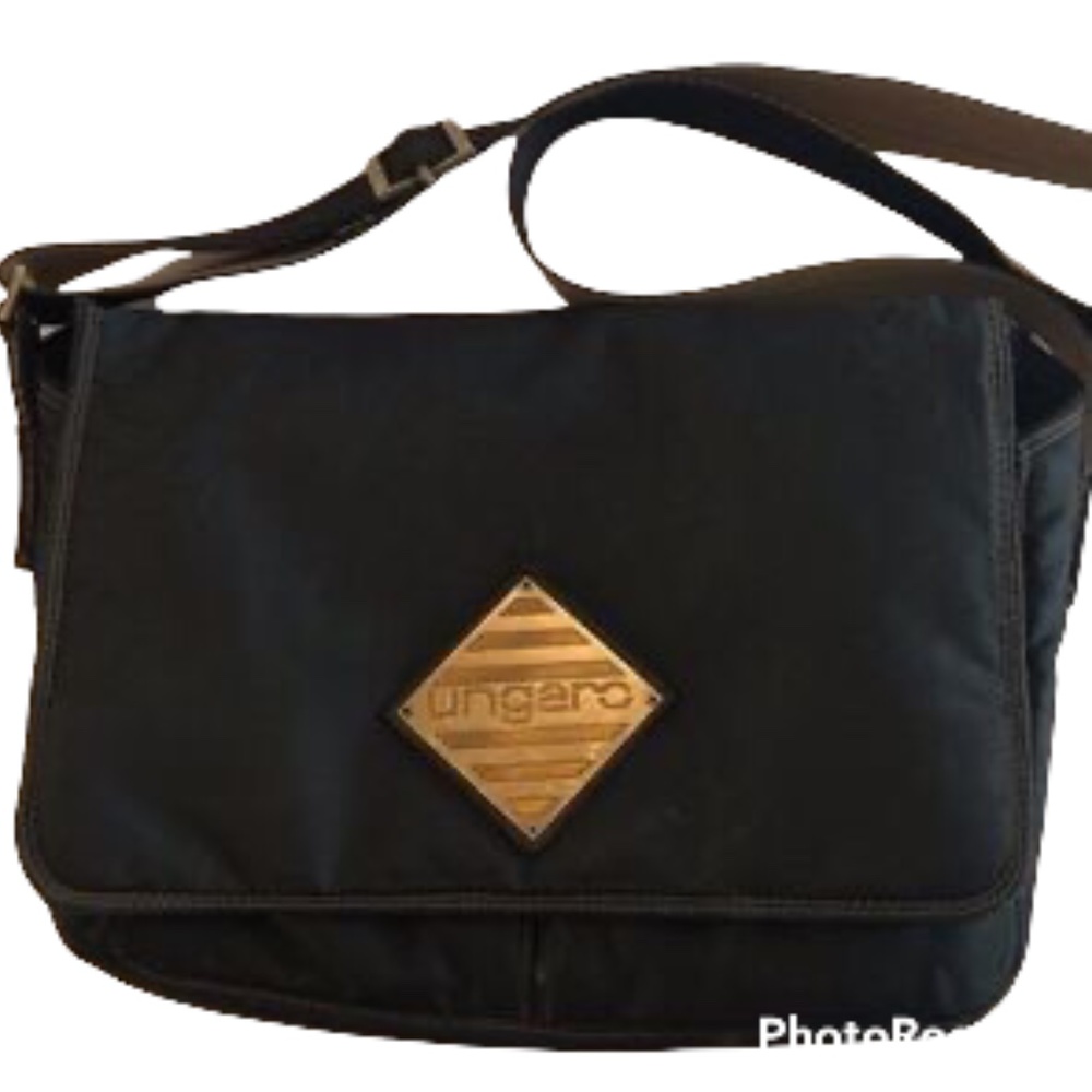 RARE Vintage Emanuel Ungaro Nylon Messenger Bag